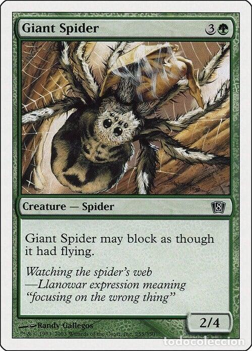 Trading Cards: Carta MTG-Ragno Gigante-Ottava Edizione-N.234-ITA-EX- - Magic the Gathering