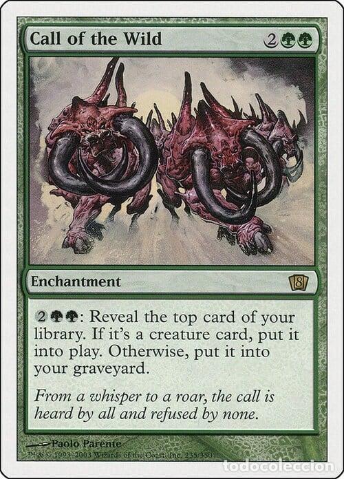 Trading Cards: Carta MTG-Richiamo della Foresta-Ottava Edizione-N.273-ITA-Good- - Magic the Gathering