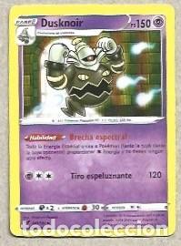 Cartas Colecion&aacute;veis: CROMOS DE POK&Eacute;MON FASE 2 DUSKNOIR PS 150 DEL A&Ntilde;O 2020