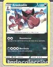 Cartas Colecion&aacute;veis: CROMOS DE POK&Eacute;MON FASE 2 KROKODILE PS 150 DEL A&Ntilde;O 2020