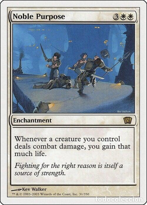 Trading Cards: Carta MTG-Nobile Intento-Ottava Edizione-N.039-ITA-EX- - Magic the Gathering