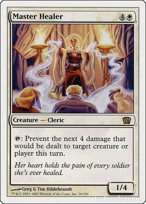 Trading Cards: Carta MTG-Mastro Guaritore-Ottava Edizione-N.052-ITA-Good- - Magic the Gathering