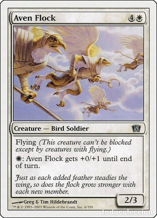 Trading Cards: Carta MTG-Stormo di Aviani-Ottava Edizione-N.006-ITA-EX- - Magic the Gathering
