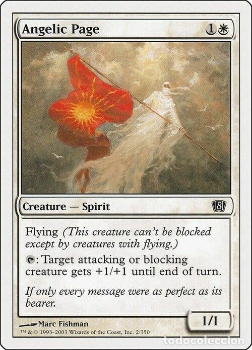 Trading Cards: Carta MTG-Paggio Angelico-Ottava Edizione-N.006-ITA-EX- - Magic the Gathering