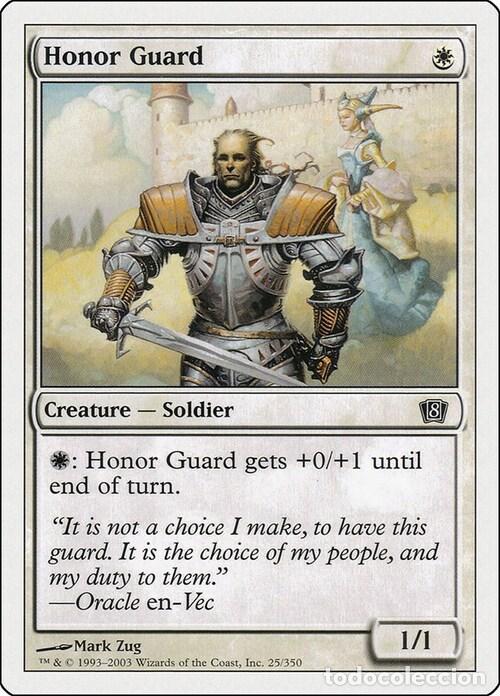 Trading Cards: Carta MTG-Guardia d'Onore-Ottava Edizione-N.024-ITA-EX- - Magic the Gathering