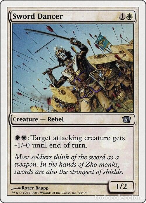 Trading Cards: Carta MTG-Danzatore della Spada-Ottava Edizione-N.009-ITA-Played- - Magic the Gathering