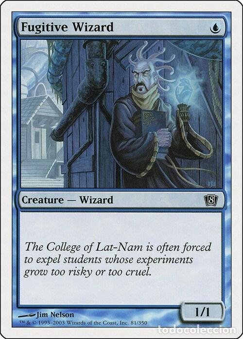 Trading Cards: Carta MTG-Mago Fuggitivo-Ottava Edizione-N.085-ITA-Played- - Magic the Gathering