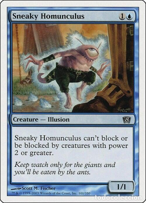 Trading Cards: Carta MTG-Sneaky Homunculus-Ottava Edizione-N.101-EN-LP- - Magic the Gathering