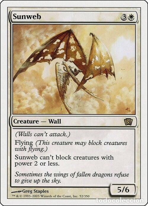 Trading Cards: Carta MTG-Ragnatela Solare-Ottava Edizione-N.136-ITA-EX- - Magic the Gathering