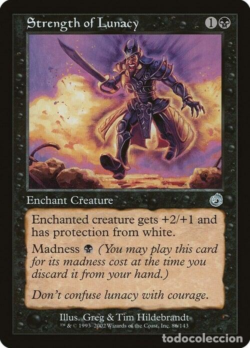 Trading Cards: Carta MTG-Strength of Lunacy-Tormento-N.060-EN-EX- - Magic the Gathering
