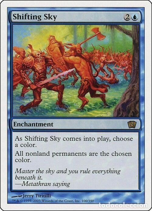 Trading Cards: Carta MTG-Cielo Cangiante-Ottava Edizione-N.062-ITA-NM- - Magic the Gathering