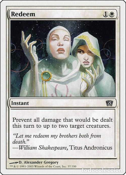 Trading Cards: Carta MTG-Redeem-Ottava Edizione-N.046-EN-Poor- - Magic the Gathering
