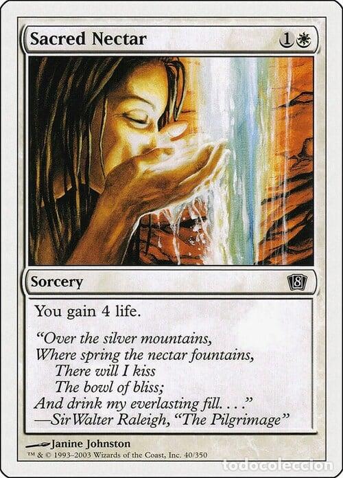 Trading Cards: Carta MTG-Nettare Sacro-Ottava Edizione-N.017-ITA-Poor- - Magic the Gathering