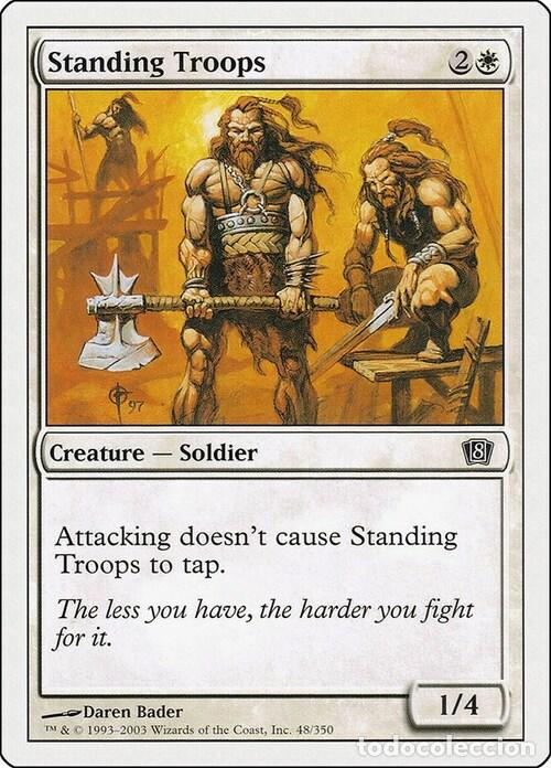 Trading Cards: Carta MTG-Truppe in Difesa-Ottava Edizione-N.055-ITA-EX- - Magic the Gathering