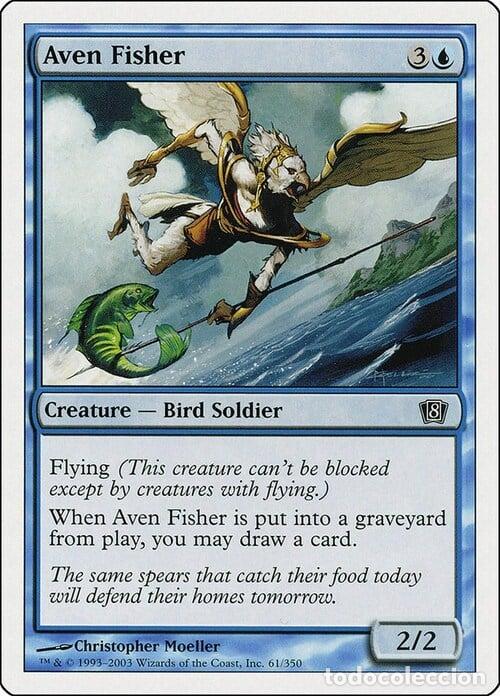 Trading Cards: Carta MTG-Aven Fisher-Ottava Edizione-N.061-EN-Good- - Magic the Gathering