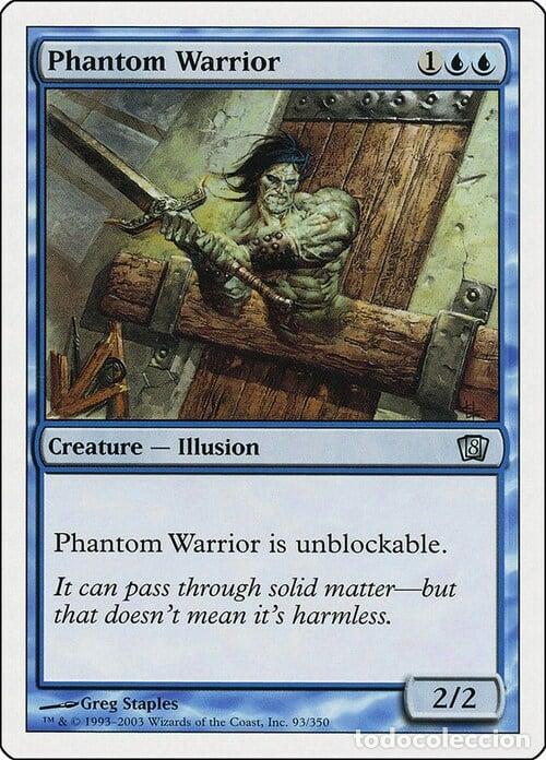 Trading Cards: Carta MTG-Guerriero Fantasma-Ottava Edizione-N.107-ITA-Good- - Magic the Gathering