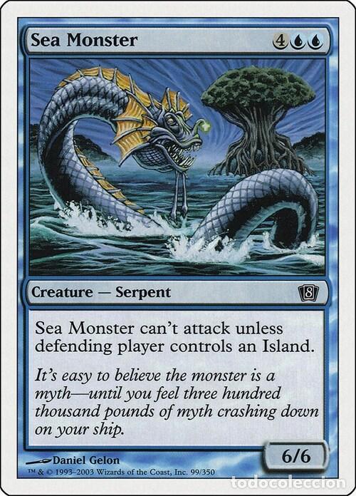 Trading Cards: Carta MTG-Mostro Marino-Ottava Edizione-N.099-ITA-Good- - Magic the Gathering