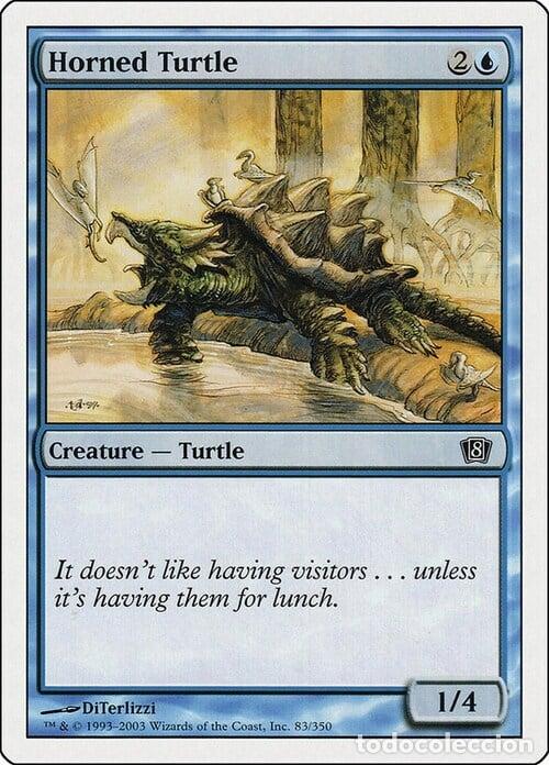 Trading Cards: Carta MTG-Tartaruga Cornuta-Ottava Edizione-N.061-ITA-EX- - Magic the Gathering