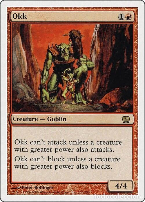 Trading Cards: Carta MTG-Okk-Ottava Edizione-N.196-ITA-EX- - Magic the Gathering