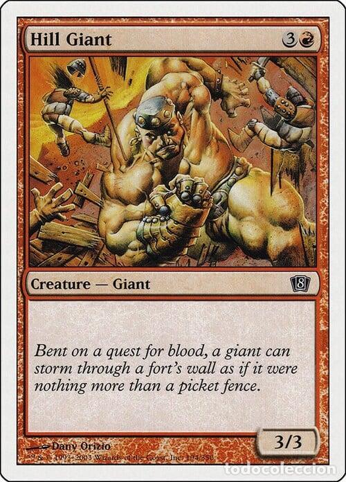 Trading Cards: Carta MTG-Gigante delle Colline-Ottava Edizione-N.194-ITA-Good- - Magic the Gathering