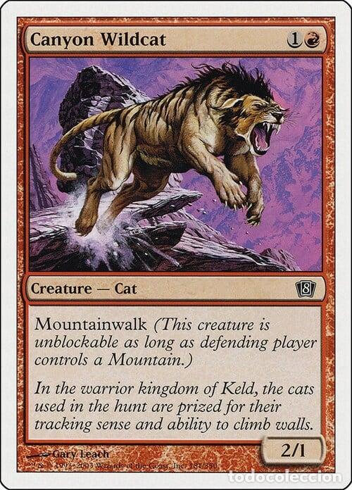 Trading Cards: Carta MTG-Lince dei Canyon-Ottava Edizione-N.194-ITA-Poor- - Magic the Gathering