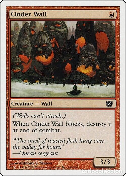 Trading Cards: Carta MTG-Muro di Cenere-Ottava Edizione-N.231-ITA-EX- - Magic the Gathering