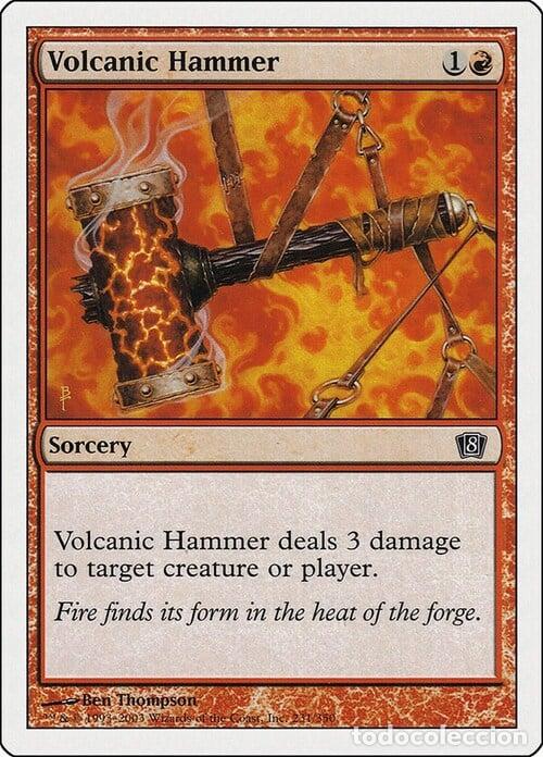 Trading Cards: Carta MTG-Martello Vulcanico-Ottava Edizione-N.181-ITA-Good- - Magic the Gathering
