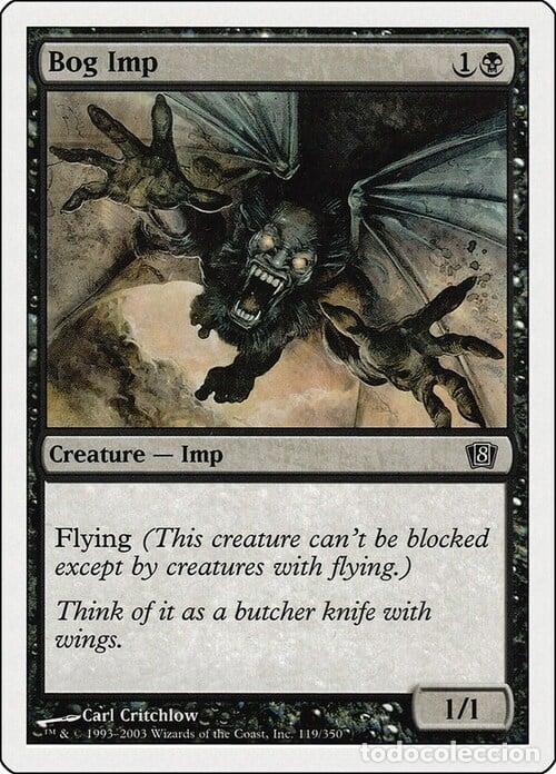 Trading Cards: Carta MTG-Demonietto delle Paludi-Ottava Edizione-N.130-ITA-Good- - Magic the Gathering