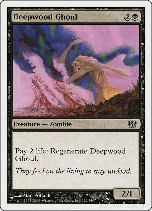 Trading Cards: Carta MTG-Ghoul di Bosco Cupo-Ottava Edizione-N.169-ITA-Good- - Magic the Gathering