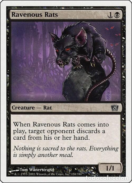 Trading Cards: Carta MTG-Ratti Famelici-Ottava Edizione-N.148-ITA-Good- - Magic the Gathering