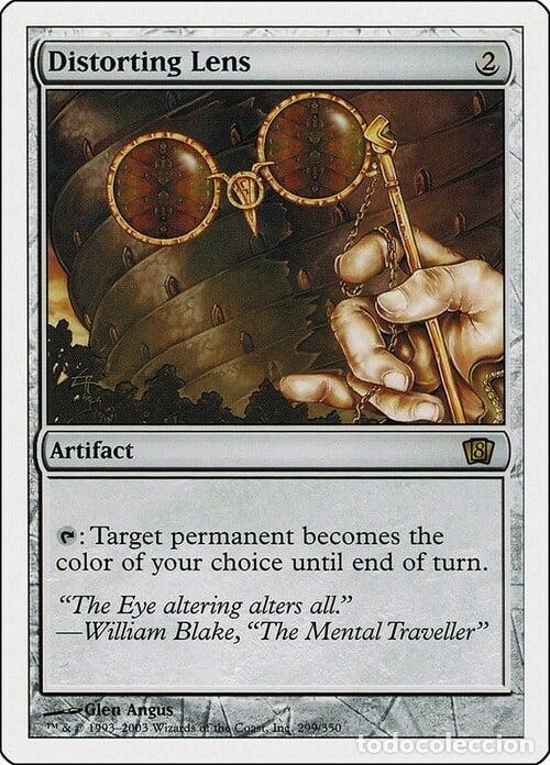 Trading Cards: Carta MTG-Lente Distorcente-Ottava Edizione-N.309-ITA-Poor- - Magic the Gathering