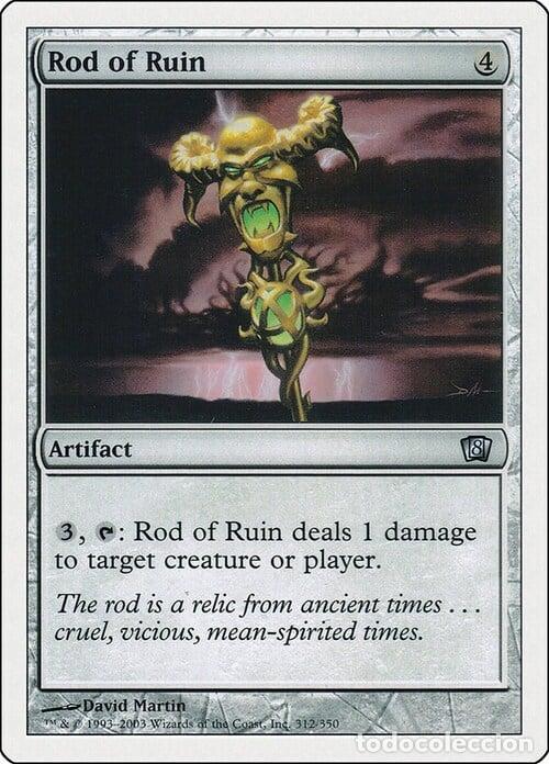Trading Cards: Carta MTG-Scettro della Rovina-Ottava Edizione-N.320-ITA-Good- - Magic the Gathering