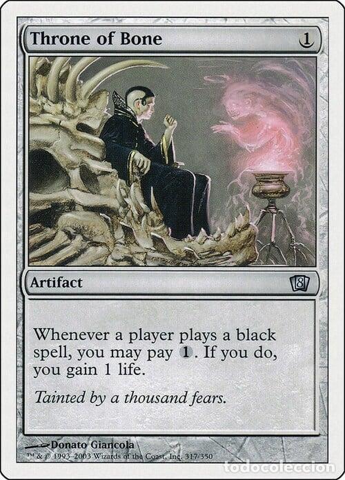 Trading Cards: Carta MTG-Throne of Bone-Ottava Edizione-N.304-EN-EX- - Magic the Gathering
