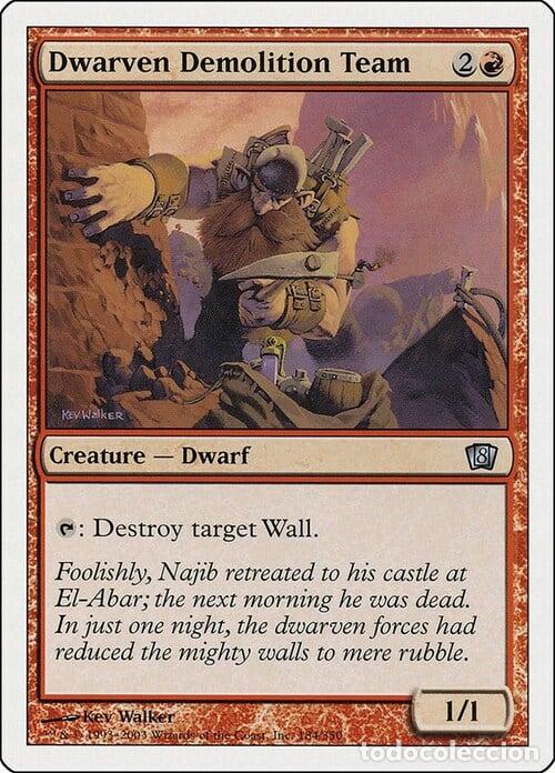 Trading Cards: Carta MTG-Squadra di demolizione nanesca-Ottava Edizione-N.205-ITA-Good- - Magic the Gathering
