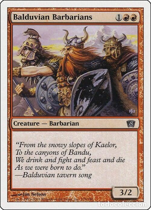 Trading Cards: Carta MTG-Barbari di Balduvia-Ottava Edizione-N.209-ITA-Good- - Magic the Gathering