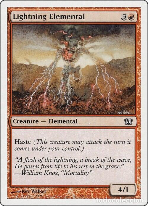Trading Cards: Carta MTG-Elementale dei Fulmini-Ottava Edizione-N.220-ITA-Good- - Magic the Gathering
