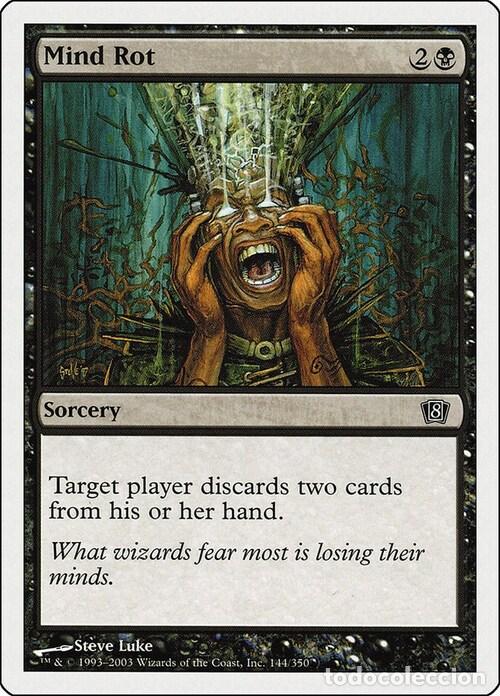Trading Cards: Carta MTG-Cancrena della Mente-Ottava Edizione-N.140-ITA-Good- - Magic the Gathering