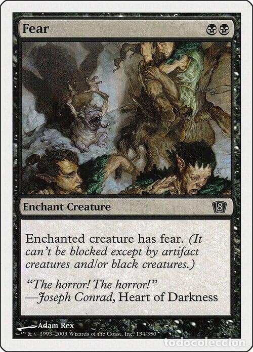 Trading Cards: Carta MTG-Paura-Ottava Edizione-N.134-ITA-Good- - Magic the Gathering