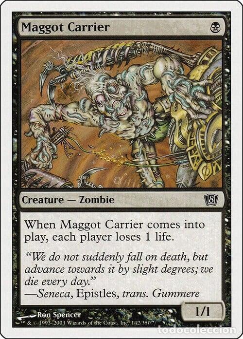 Trading Cards: Carta MTG-Portatore di Larve-Ottava Edizione-N.134-ITA-EX- - Magic the Gathering