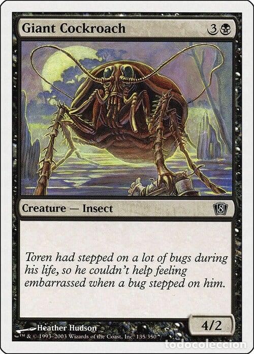 Trading Cards: Carta MTG-Scarafaggio Gigante-Ottava Edizione-N.157-ITA-Good- - Magic the Gathering
