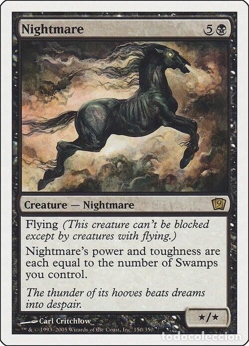 Trading Cards: Carta MTG-Incubo-Nona Edizione-N.150-ITA-Good- - Magic the Gathering