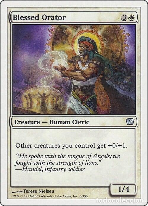 Trading Cards: Carta MTG-Oratore Benedetto-Nona Edizione-N.057-ITA-EX- - Magic the Gathering