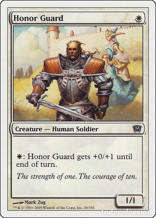 Trading Cards: Carta MTG-Guardia d'Onore-Nona Edizione-N.019-ITA-EX- - Magic the Gathering
