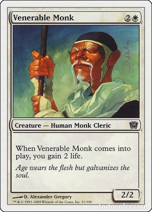 Trading Cards: Carta MTG-Monaco Venerabile-Nona Edizione-N.051-ITA-Good- - Magic the Gathering