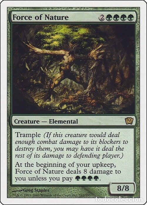 Trading Cards: Carta MTG-Forza della Natura-Nona Edizione-N.230-ITA-EX- - Magic the Gathering