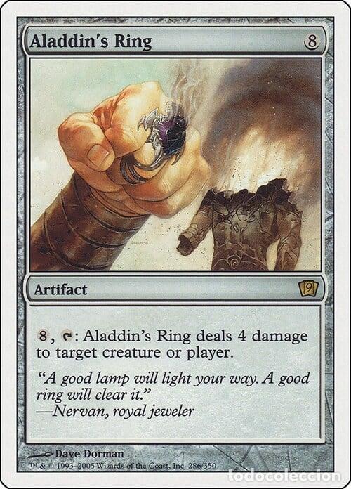 Trading Cards: Carta MTG-Anello di Aladino-Nona Edizione-N.116-ITA-EX- - Magic the Gathering