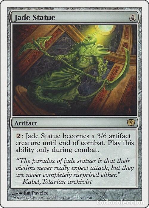 Trading Cards: Carta MTG-Statua di Giada-Nona Edizione-N.295-ITA-EX- - Magic the Gathering