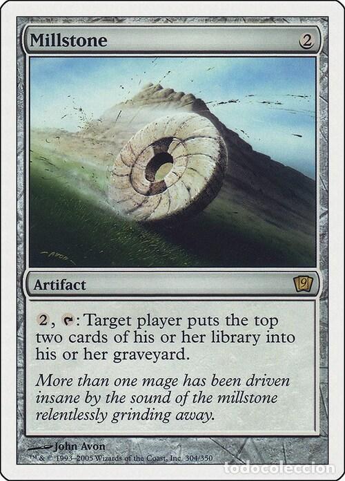 Trading Cards: Carta MTG-Pietra da Macina Magica-Nona Edizione-N.298-ITA-EX- - Magic the Gathering