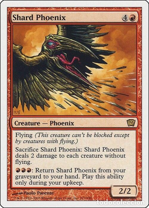 Trading Cards: Carta MTG-Fenice di Schegge-Nona Edizione-N.210-ITA-EX- - Magic the Gathering
