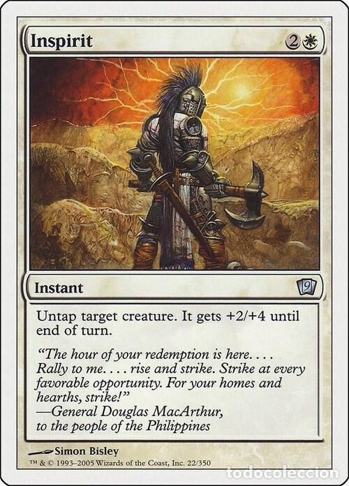 Trading Cards: Carta MTG-Infondere Coraggio-Nona Edizione-N.040-ITA-Good- - Magic the Gathering